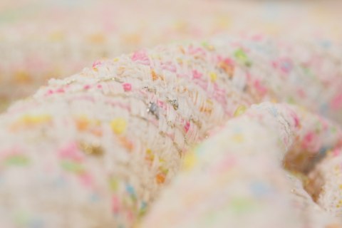 Chanelka - Pastelowy róż i cekiny Chanelka - Pastelowy róż i cekiny
