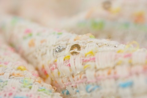 Chanelka - Pastelowy róż i cekiny Chanelka - Pastelowy róż i cekiny