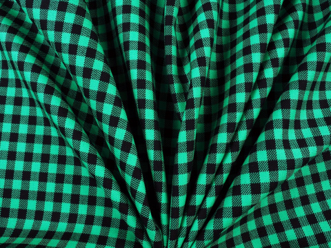 wełna w czarno-zieloną kratkę Shepherd's Plaid wełna w czarno-zieloną kratkę Shepherd's Plaid