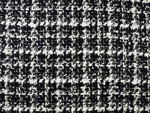 czarno-biała chanelka w kratkę