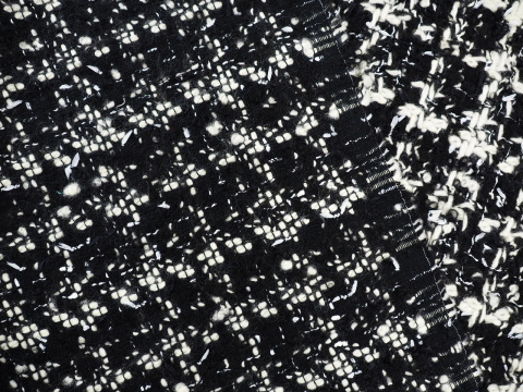 czarno-biała chanelka w kratkę