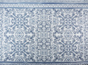 bawełna w niebieskie zgaszone ornamenty