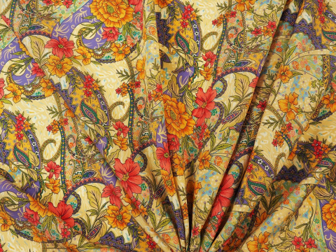 jedwab w paisley i kwiaty jedwab w paisley i kwiaty