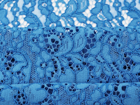 Koronka gipiura błękit Koronka gipiura błękit