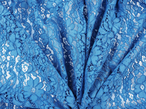 Koronka gipiura błękit Koronka gipiura błękit