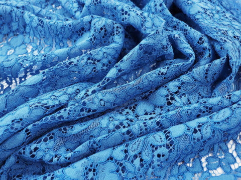 Koronka gipiura błękit Koronka gipiura błękit