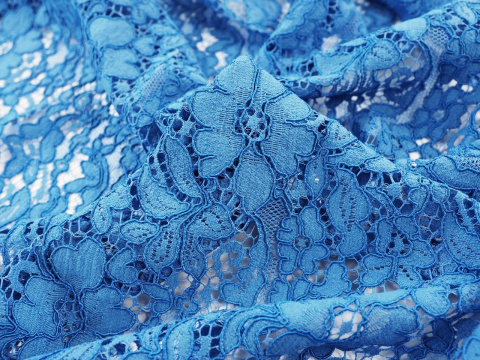 Koronka gipiura błękit Koronka gipiura błękit