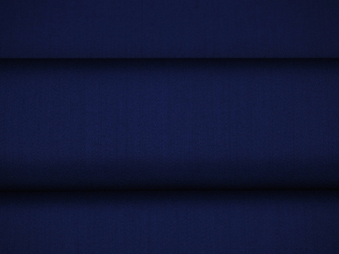 Wełna double face - Błękit pruski z nutami fioletu [kupon 1,75 m]