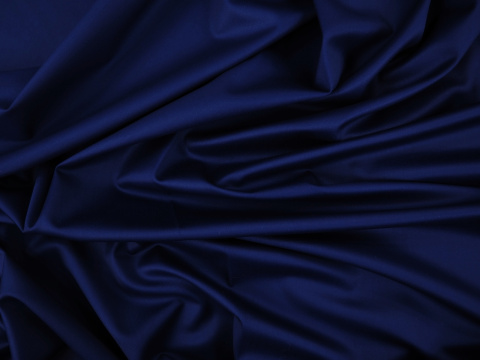 Wełna double face - Błękit pruski z nutami fioletu [kupon 1,75 m]