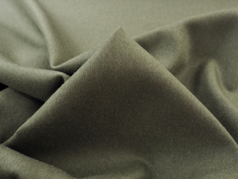 wełna z kaszmirem dwustronna zgaszona zieleń i szary wełna z kaszmirem dwustronna zgaszona zieleń i szary