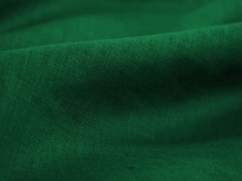 len naturalny w kolorze szmaragdowym