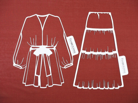 szyfon jedwabny w kolorze bordowym