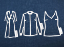 len w kolorze ciemny niebieski denim