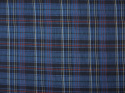 len w niebieską kratę tartan