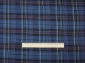 len w niebieską kratę tartan