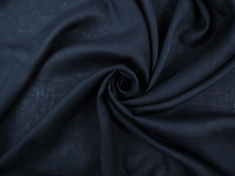 naturalny len 100% zgasozny granat denim