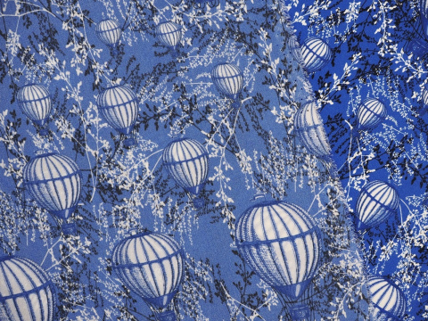 kobaltowy jedwab w balony i rośliny kobaltowy jedwab w balony i rośliny