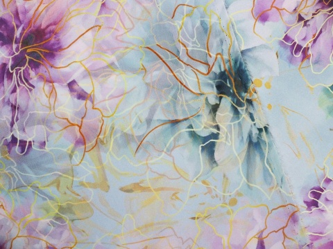 jedwab szyfon w piwonie