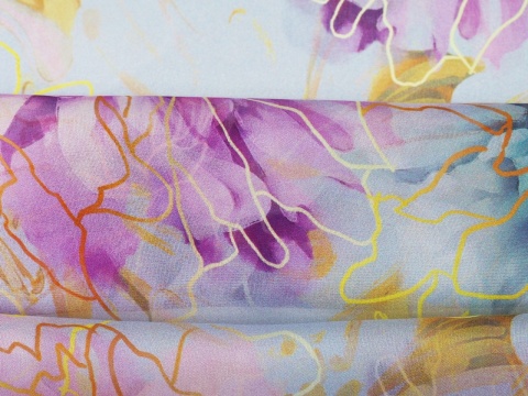 jedwab szyfon w piwonie