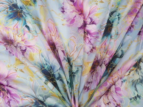 jedwab szyfon w piwonie