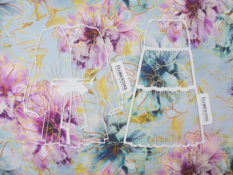 jedwab szyfon w piwonie