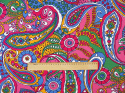 dzianinia wiskozowa w retro paisley