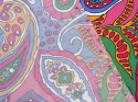 dzianinia wiskozowa w retro paisley