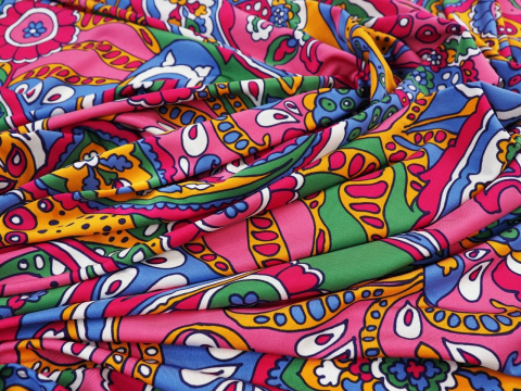 dzianinia wiskozowa w retro paisley dzianinia wiskozowa w retro paisley