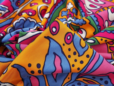 dzianinia wiskozowa w retro paisley dzianinia wiskozowa w retro paisley