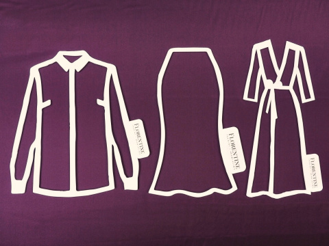 ciemny fioletowy jedwab