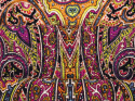 muślin wełniany w gęsty, orientalny wzór paisley