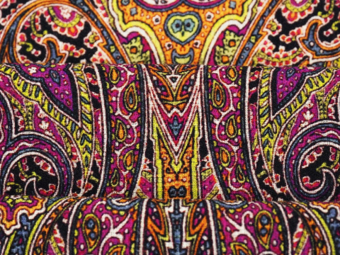 muślin wełniany w gęsty, orientalny wzór paisley muślin wełniany w gęsty, orientalny wzór paisley