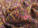 muślin wełniany w gęsty, orientalny wzór paisley