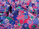 wiskoza krepa w paisley i kwiatki