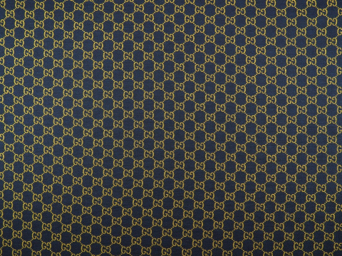 Żakard sygnowny - Logotyp granat i musztarda Żakard sygnowny - Logotyp granat i musztarda