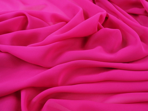 jedwab szyfon amarantowy