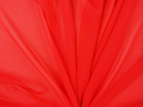 jedwab szyfon czerwony