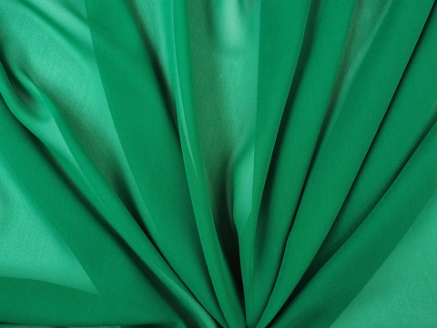 zielony jedwab szyfon