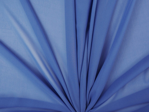 jedwab szyfon niebieski