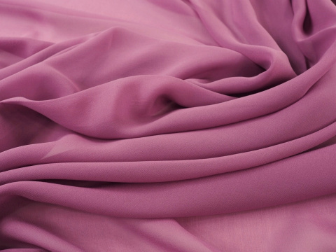 szyfon jedwabny wrzosowy