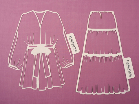 szyfon jedwabny wrzosowy