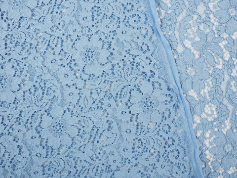 błękitna koronka gipiura