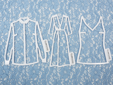 błękitna koronka gipiura