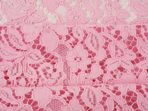 koronka gipiura jasny róż