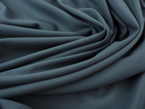 szara wełna double face