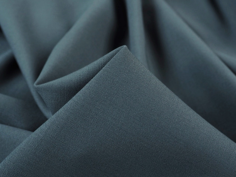 szara wełna double face