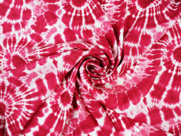jedwab w różowy wzór tie-dye