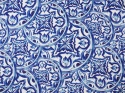 len w niebieskie ornamenty