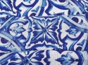 len w niebieskie ornamenty