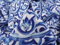 len w niebieskie ornamenty